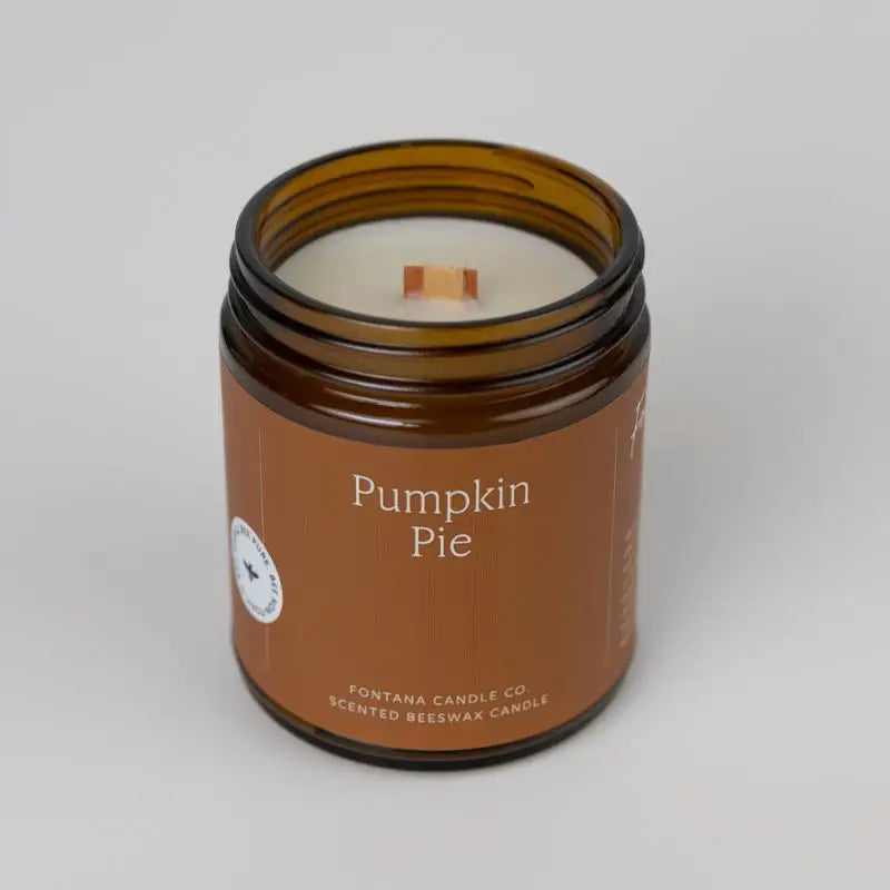 Pumpkin Pie Essential Oil Beeswax Jar Candle