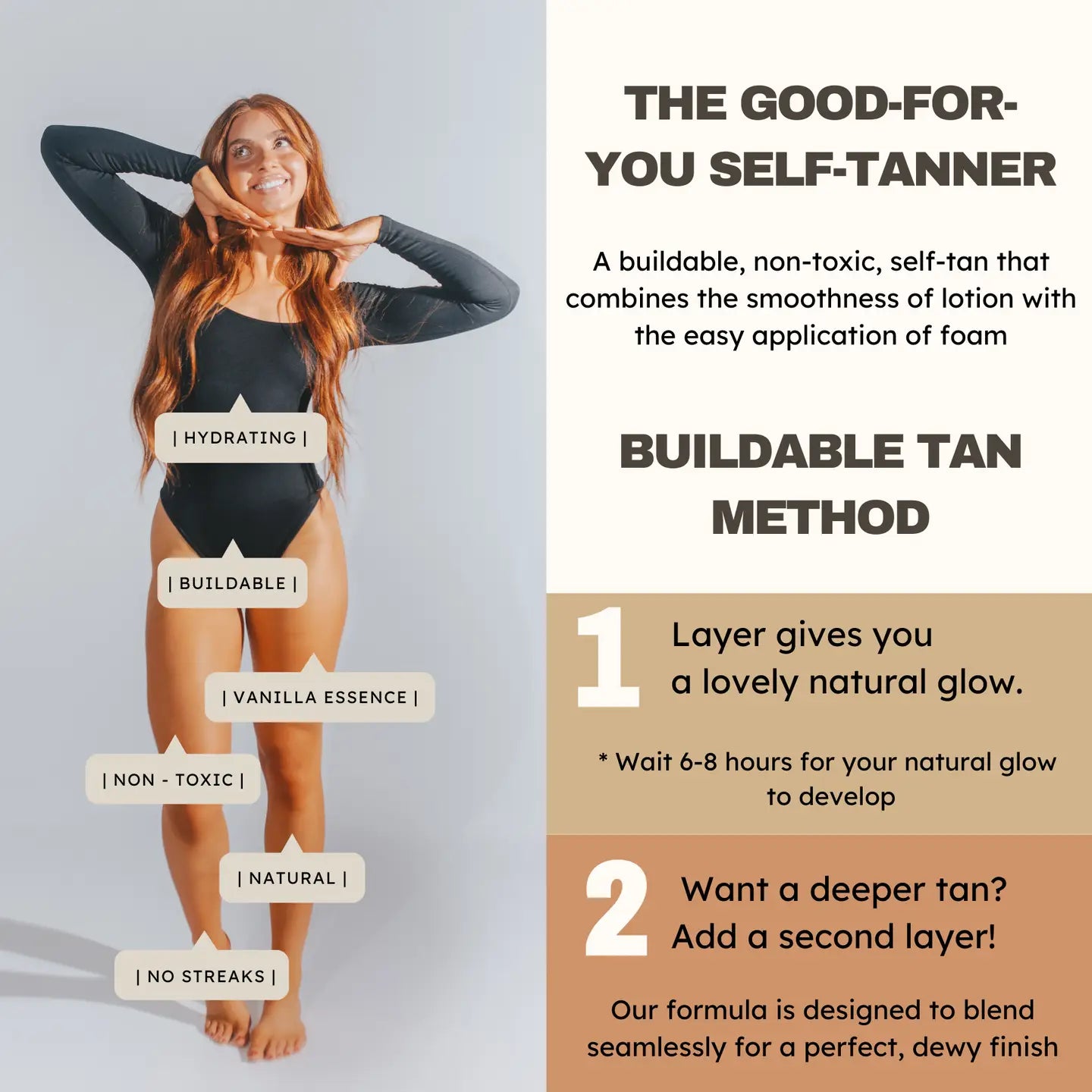 Starter Tanning Bundle: Non-Toxic Self-Tan and Mitt