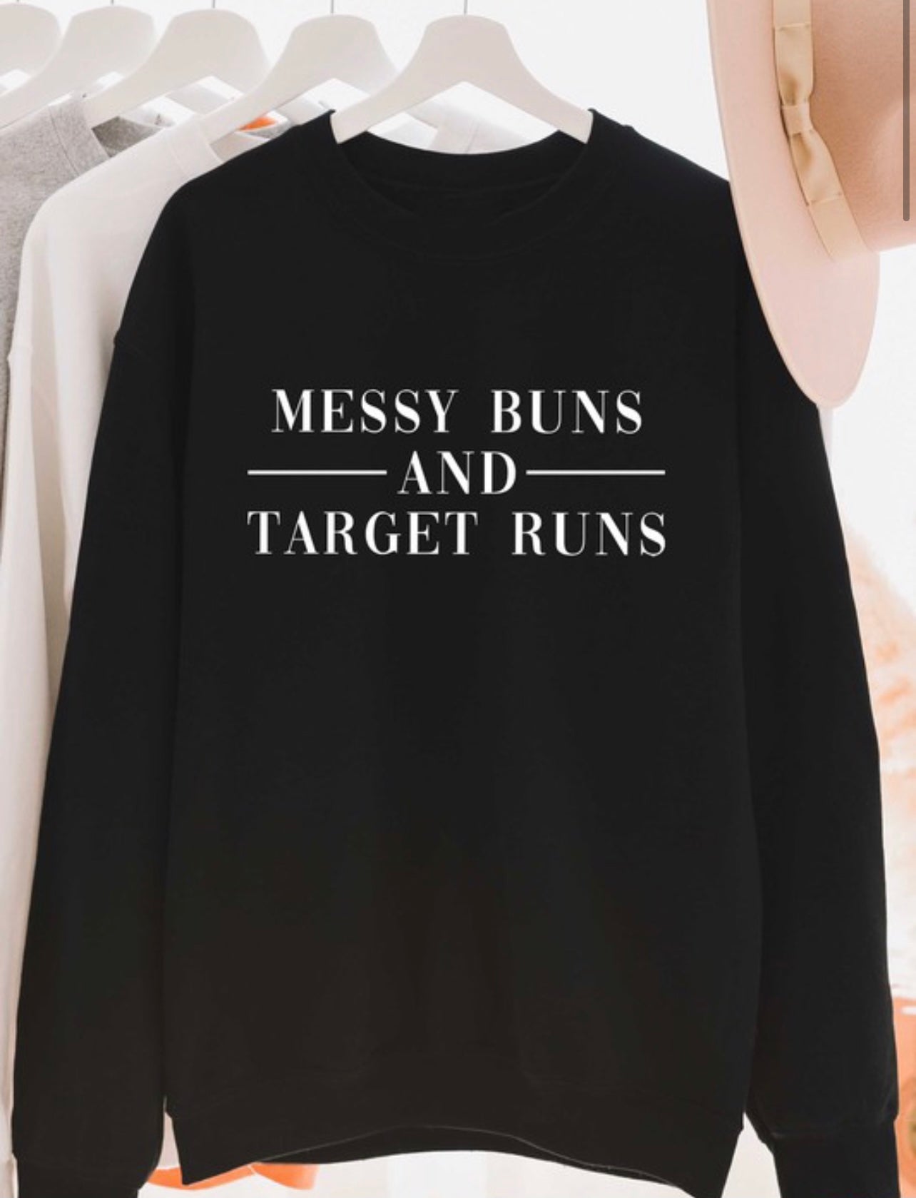 Messy Buns Crew Neck