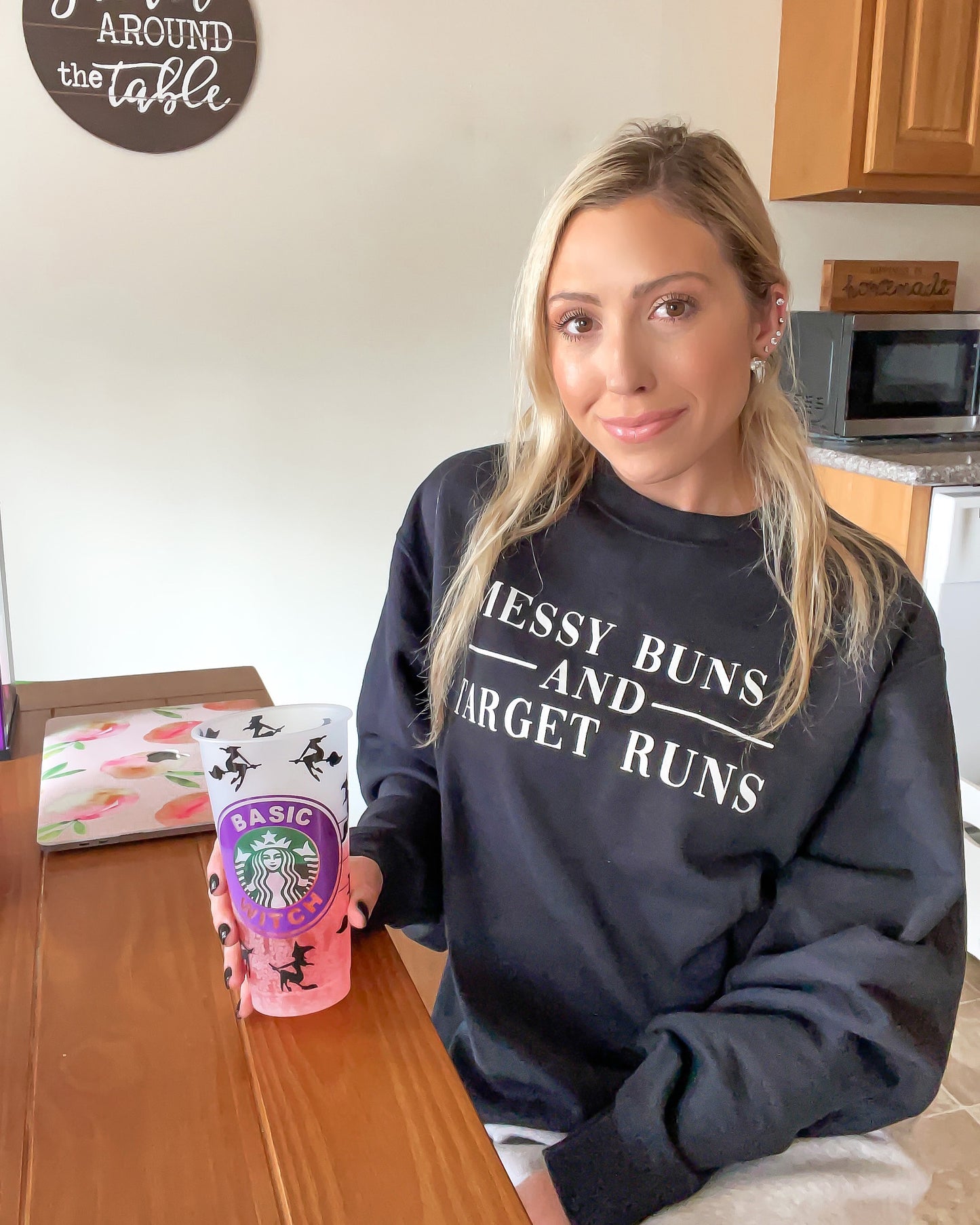 Messy Buns Crew Neck