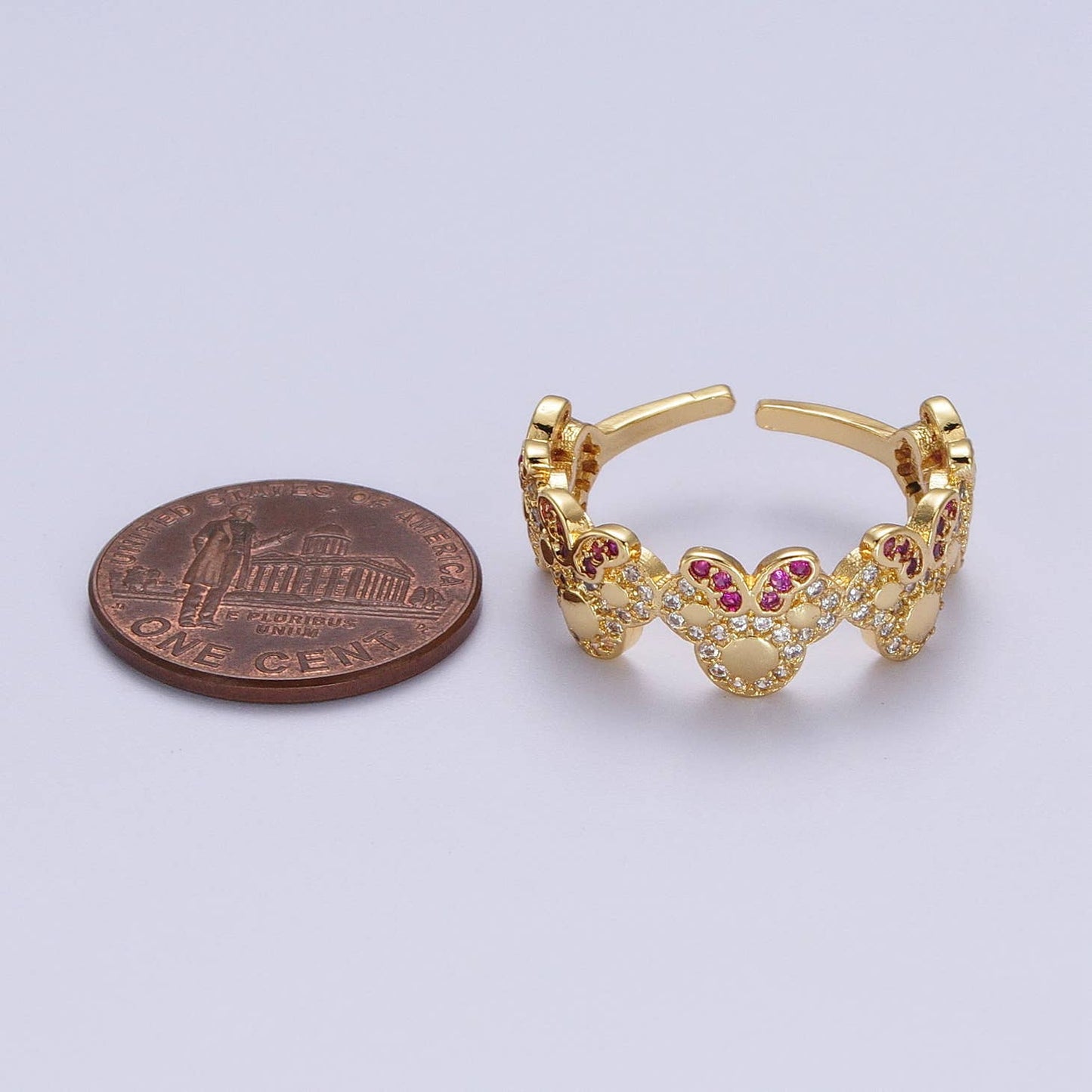 Diamond Mouse Ring