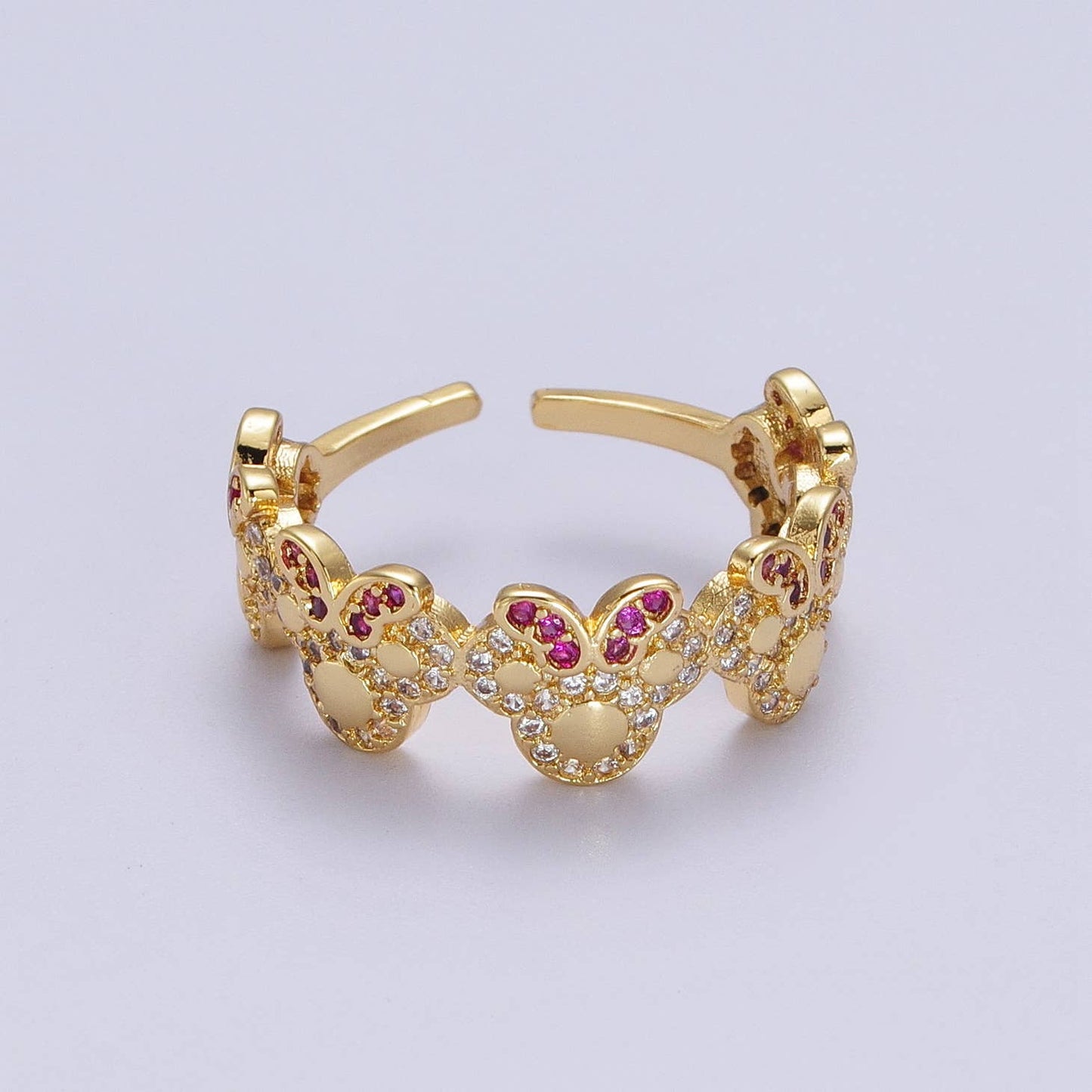 Diamond Mouse Ring