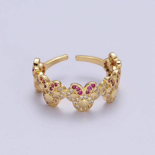 Diamond Mouse Ring