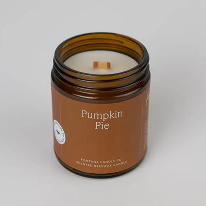 Pumpkin Pie Essential Oil Beeswax Jar Candle