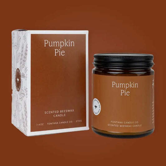 Pumpkin Pie Essential Oil Beeswax Jar Candle