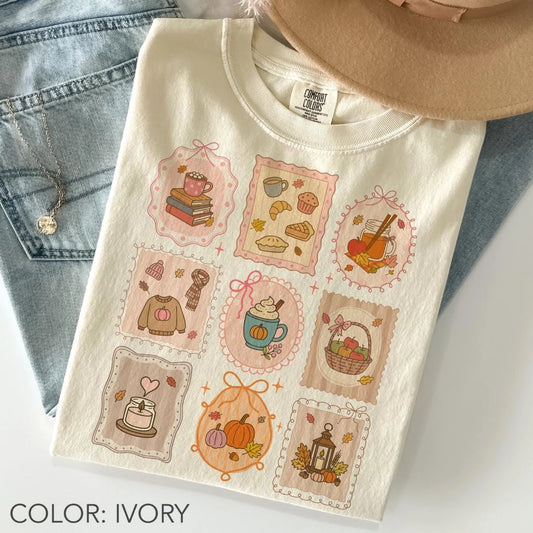 Fall Stamp Comfort Colors Shirt, Pumpkin Season Sweatshirt