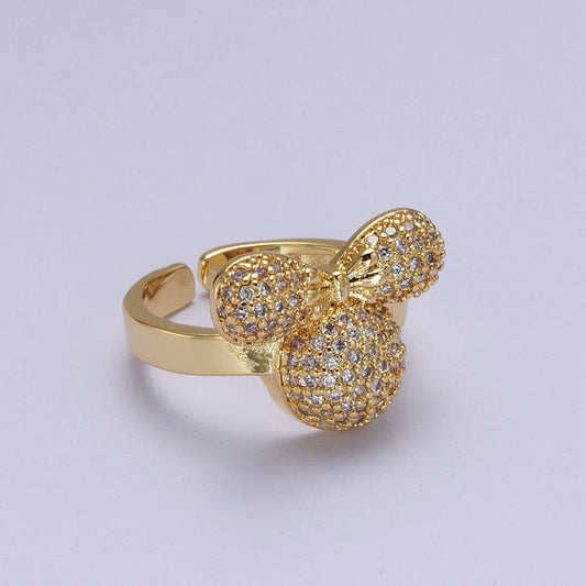 Diamond Bow Ring