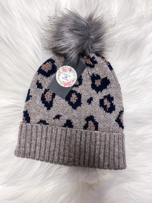 Leopard beanie