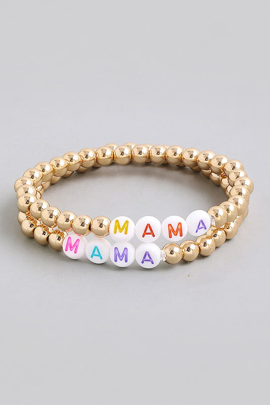 Beaded Mama Stretch Bracelet