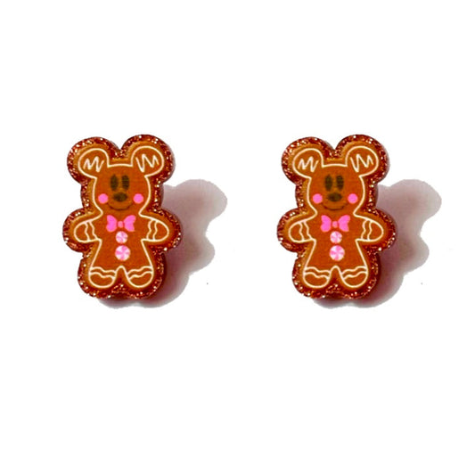 Gingerbread Mouse Earrings